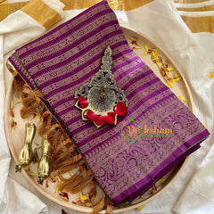 Purple Georgette Saree -VS858