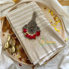 Half White Georgette Saree -VS859