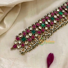 Exquisite Jadau Kundan High Neck Choker - J993