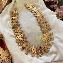 Antique Gold Lakshmi Maanga 1 gm Malai -Temple Haram-G9439