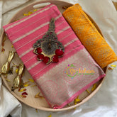 Rose Pink Georgette Saree -VS865