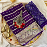 Purple Georgette Saree -VS868