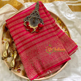 Rani Pink Georgette Saree -VS856