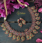 Exquisite Traditional Maanga Kemp Choker -Red Green -G2216