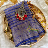 Royal Blue Georgette Saree -VS852