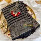 Black Georgette Saree -VS851