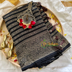 Black Georgette Saree -VS851