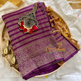 Purple Georgette Saree -VS858