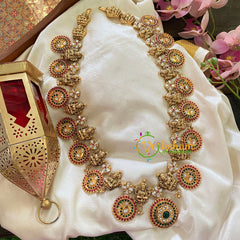 Antique 1 gm Gold Coin Style Temple Haram-G9438