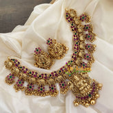 Premium Lakshmi Pendant Short Neckpiece-G7237