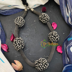 Silver look Alike Boho Neckpiece-S348