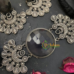 Black Statement High Neck Choker-S369