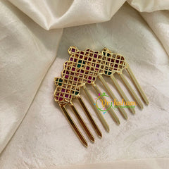 Red Green Kemp Comb Clip Jada Billai -Comb Billai-G8355
