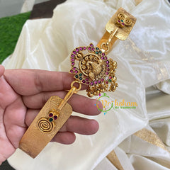 AD Stone Peacock Pendant Plain Hipbelt-G5836