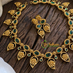 Elegant Simple Maanga Short Neckpiece-Green-G09