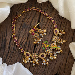 Fancy AD Stone Designer Neckpiece -G044