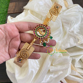 AD Stone Peacock Pendant Plain Hipbelt-Green Bead-G5847