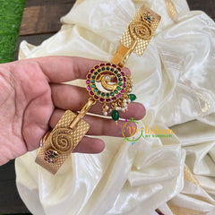 AD Stone Peacock Pendant Plain Hipbelt-Green Bead-G5847