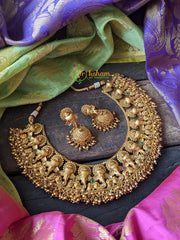 Ganesh golden Pearl Neckpiece -G1002