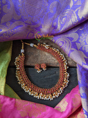 Red AD Stone Choker -G1061