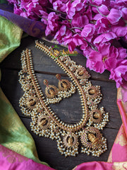 Premium Guttapusalu Temple Lakshmi Haram -G1031