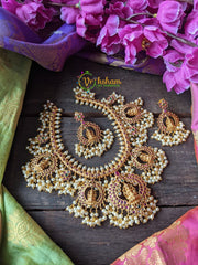 Premium Guttapusalu Temple Lakshmi Neckpiece -G1032