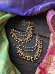 3 Layered Matt Maanga Ear Chain -G1411