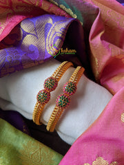 CZ Stone Bangles -Matt finish -G961