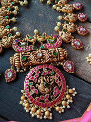 Exquisite Kundan Peacock and Maanga Neckpiece -G904