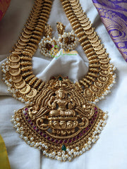 Lakshmi Pendant Kaasumala Haram -Temple Make-G1036