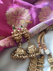 Lakshmi Pendant Kaasumala Haram -Temple Make -G1037