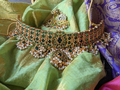 Premium High Neck Choker –Green -G1080