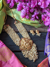 Premium Lakshmi Temple Midlength Neckpiece -G1128