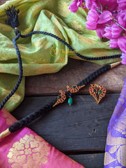 Black Thread Parrot Choker -Red Green -G1125