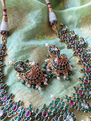 Precious Kemp Maanga / Paisley Neckpiece -Green -G1116