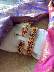 Red Green Kemp Screw Type Bangles -G1203