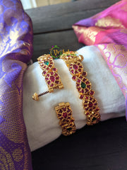 Red Green Kemp Screw Type Bangles -G1203