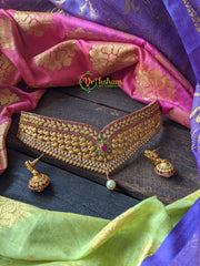 Premium AD Stone High Neck Choker -G1242