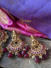 Precious Kemp Lakshmi Temple High Neck Choker -G1254