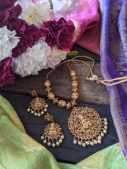 Lakshmi Pendant Short Neckpiece -G1219