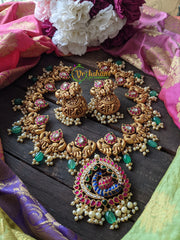 Exquisite Kundan Peacock and Maanga Neckpiece -J015