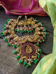 Precious Kemp and Kundan Peacock Choker -G1647