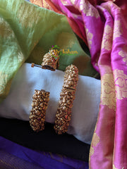 Gold Look Alike Kada Bangles -Screw Type -G1373