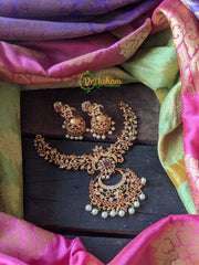 CZ Stone & AD Stone Short Neckpiece -G1453