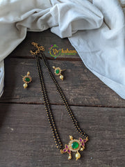 Green AD Stone Pendant Mangalsutra Chain -G1528