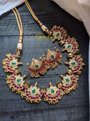 AD Stone Half Moon Choker -G1543