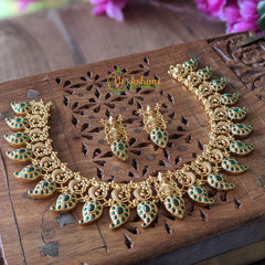 Kemp Maanga and Lakshmi Choker -Green -G1584