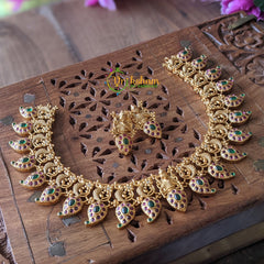 Kemp Maanga and Lakshmi Choker -Red Green -G1585