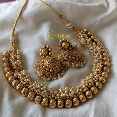 Samantha Choker -Gold Look Alike Pearl Choker -G1691