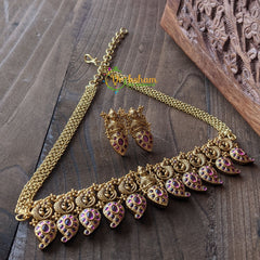 Kemp Maanga High Neck Choker -Red -G1578